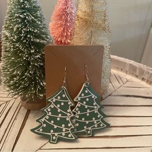 New Faux Leather 🎄 Dangle Earrings